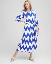 Petite Chevron Striped Shirtdress ALABASTER - Chico's US