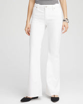 Petite Girlfriend No Stain Frayed Flared Jeans ALABASTER - Chico's outlet