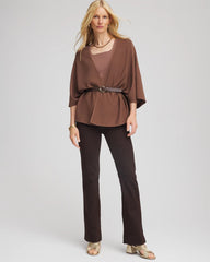 Petite Pull-On Slim Bootcut Jeggings COCOA BEAN - Chico's online
