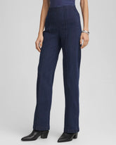 Petite Pull-On Wide-Leg Trouser Jeans BRIDGE STREET RINSE - Chico's outlet