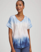 Zenergy® Slub Short-Sleeve Tee PASSPORT BLUE - Chico's outlet