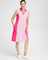 Zenergy® UPF Knit Block Stripe Dress PINK BROMELIAD - Chico's US