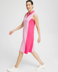 Zenergy® UPF Knit Block Stripe Dress PINK BROMELIAD - Chico's US