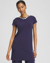 Travelers™ Knit Tunic PASSPORT BLUE - Chico's for sale