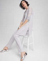 Travelers™ Zebra-Motif Metallic Cardigan DOVE GRAY - Chico's near me