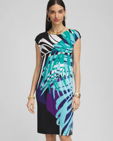 Travelers™ Tropical Nights Column Dress TURQ BLUE - Chico's discount