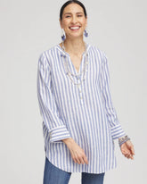 No Iron™ Linen Tunic INDIGO - Chico's outlet