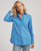 No Iron™ Classic Striped Shirt EMPIRE BLUE - Chico's near me