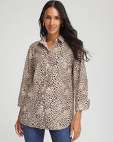 No Iron™ Leopard Print Shirt GLISTENING SAND - Chico's near me