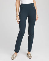 Juliet Slim Trim Detail Ankle Pants TEAL SHADOW - Chico's US