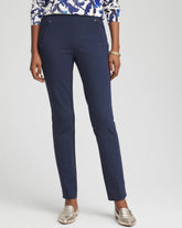 Juliet Slim Trim Detail Ankle Pants PASSPORT BLUE - Chico's online