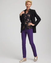 Juliet Slim Trim Detail Ankle Pants PURPLE ELIXIR - Chico's for sale