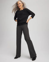 Juliet Wide Full-Length Ponte Pants GRAPHITE HEATHER GRAY - Chico's sale
