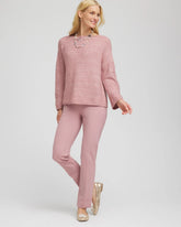 Juliet Slim Trim Detail Ankle Pants DUSTY ROSE - Chico's discount