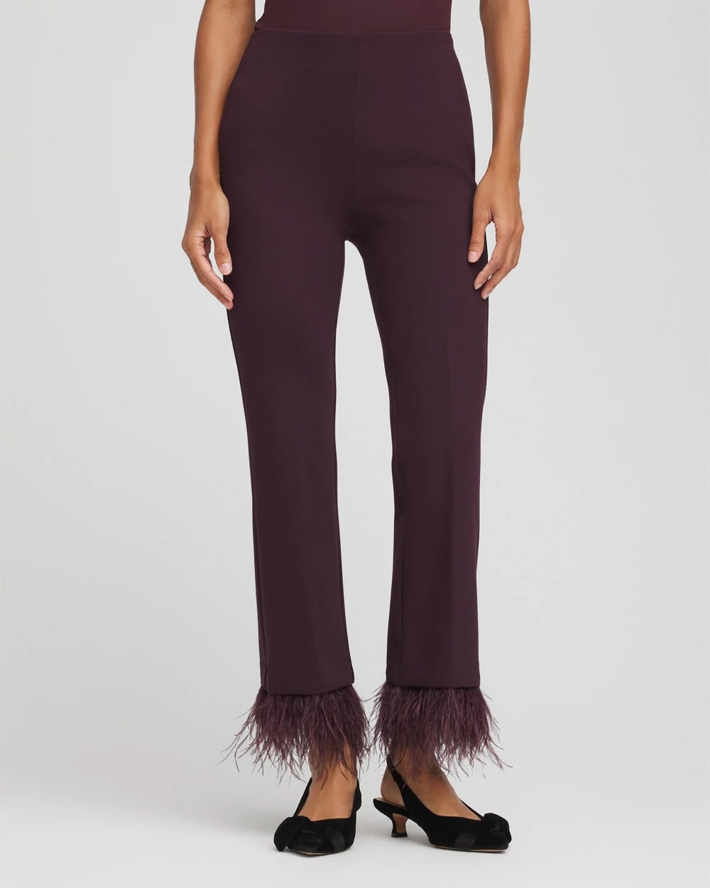 Juliet Feathered Flared Cropped Pants NIGHT BLOOM - Chico's outlet