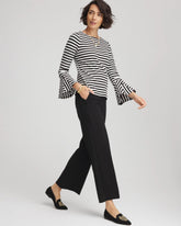 Juliet Slim Wide-Leg Cropped Pants BLACK - Chico's sale