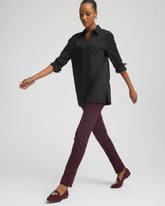 Circle Jacquard Juliet Slim Ankle Pants BLACK - Chico's outlet