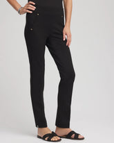 Juliet Slim Trim Detail Ankle Pants BLACK - Chico's for sale