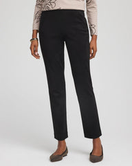 Faux Suede Juliet Slim Ankle Pants BLACK - Chico's online