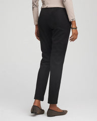 Faux Suede Juliet Slim Ankle Pants BLACK - Chico's online