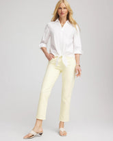 Girlfriend Cropped Jeans PANNA COTTA - Chico's near me