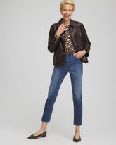 Girlfriend Slim Cropped Jeans MARIA INDIGO - Chico's outlet