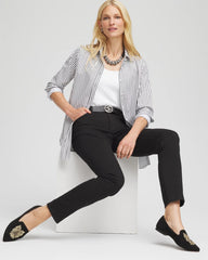 Girlfriend Slim Ankle Jeans BLACK - Chico's US