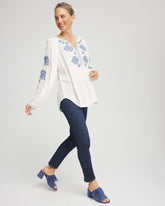 Girlfriend Slim Ankle Jeans DARK SAPPHIRE INDIGO - Chico's for sale