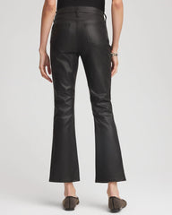 Coated Girlfriend Cropped Flared Jeans BLACK - Chico's discount