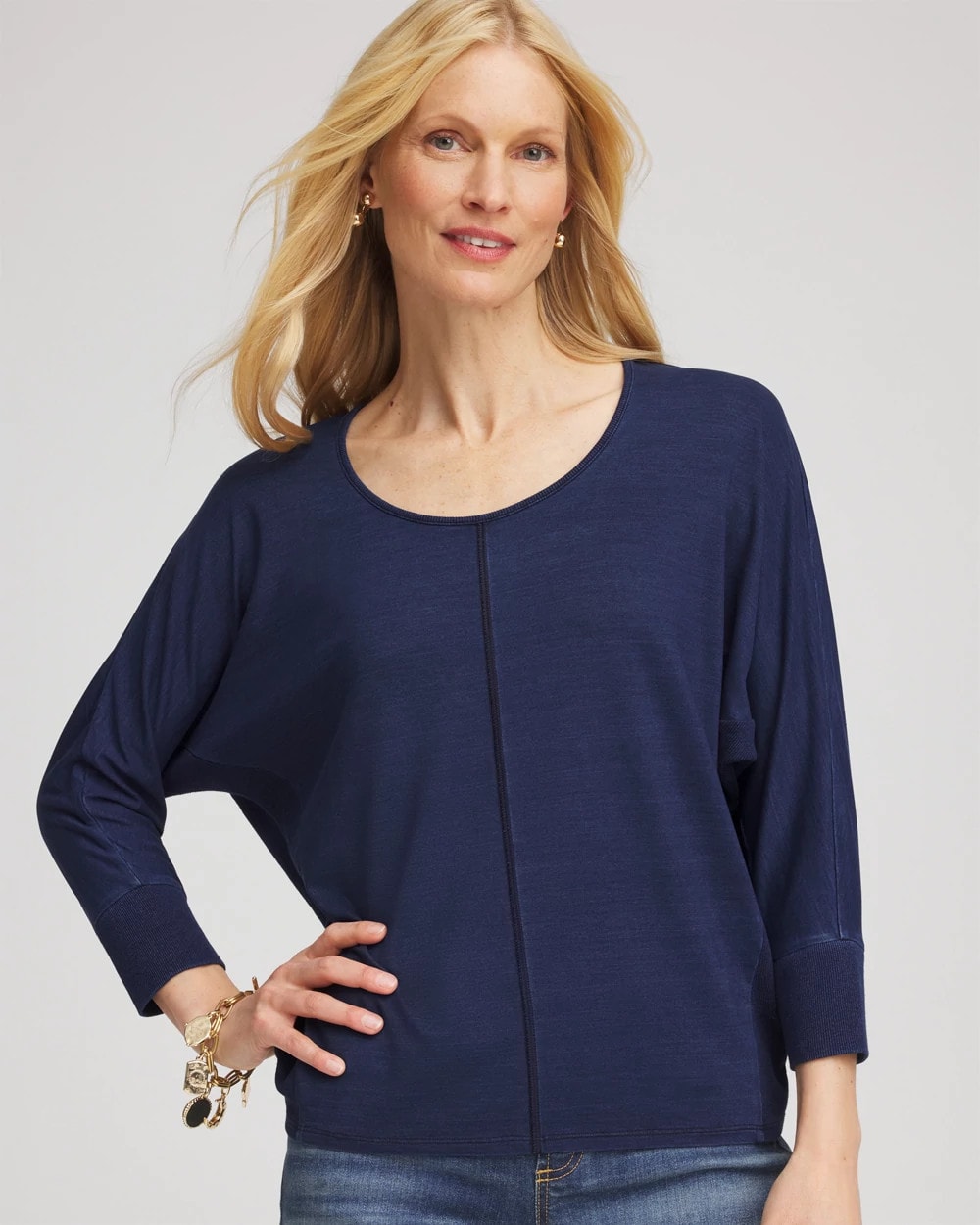 Dolman Denim Tee RIVIERA AUTHENTIC - Chico's near me