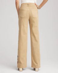 Embroidered High-Rise Wide-Leg Jeans CAFE AROMA - Chico's online