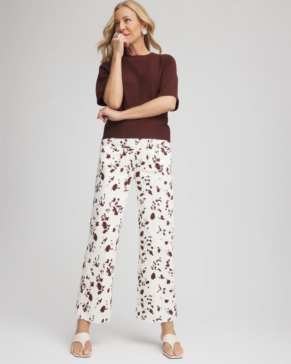 Pampas Pony Pull on Wide Crop ECRU - Chico's discount