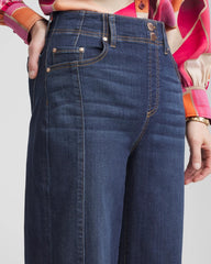Pull-On Wide-Leg Cropped Jeans BRIDGE STREET INDIGO - Chico's sale