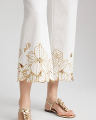 Pull-On Embellished Cropped Jeans ALABASTER - Chico's outlet