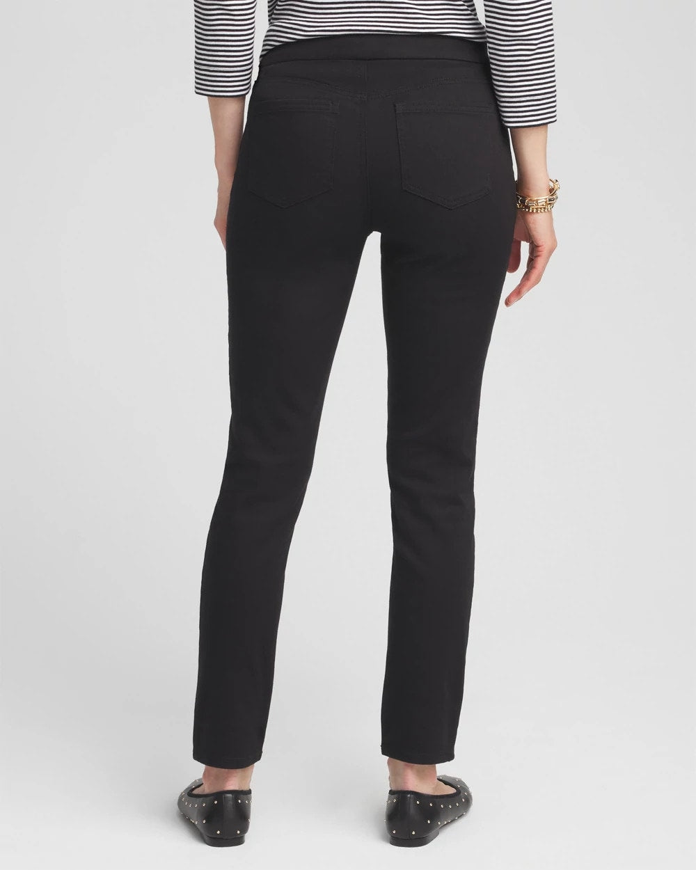 Denim Pull-On Ankle Jeggings BLACK - Chico's US