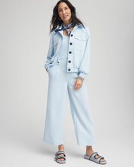 Crepe Wide-Leg Culotte Pants CRYSTAL SPRINGS - Chico's online