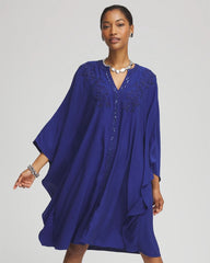 Embellished Kaftan Dress BLUE CASA - Chico's online