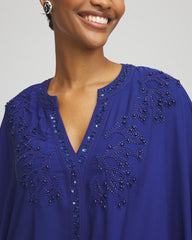Embellished Kaftan Dress BLUE CASA - Chico's online