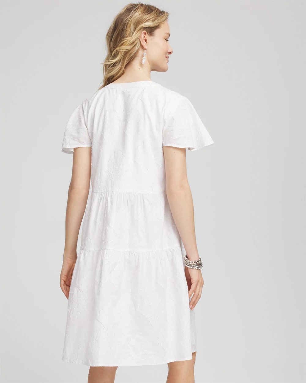 Embroidered Popover Dress ALABASTER - Chico's near me