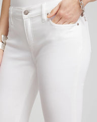 Petite No Stain Girlfriend Fray Hem Kick Flare Jeans ALABASTER - Chico's near me