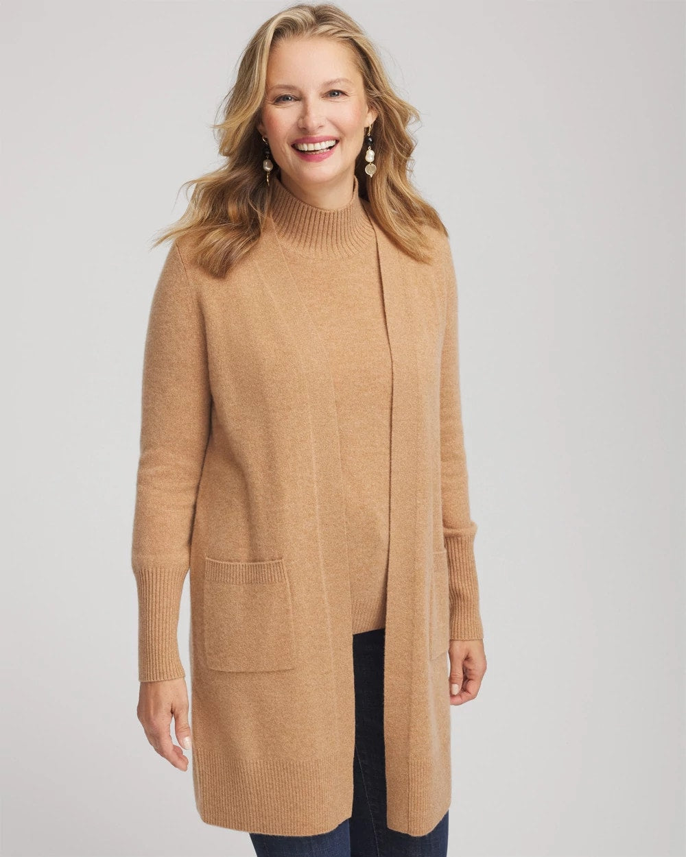 Cashmere Duster Cardigan CAMEL - Chico's US