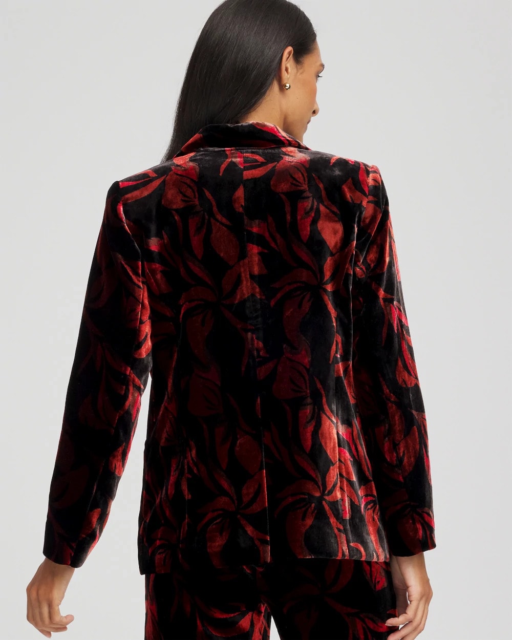 Velvet Printed Blazer BLACK - Chico's online