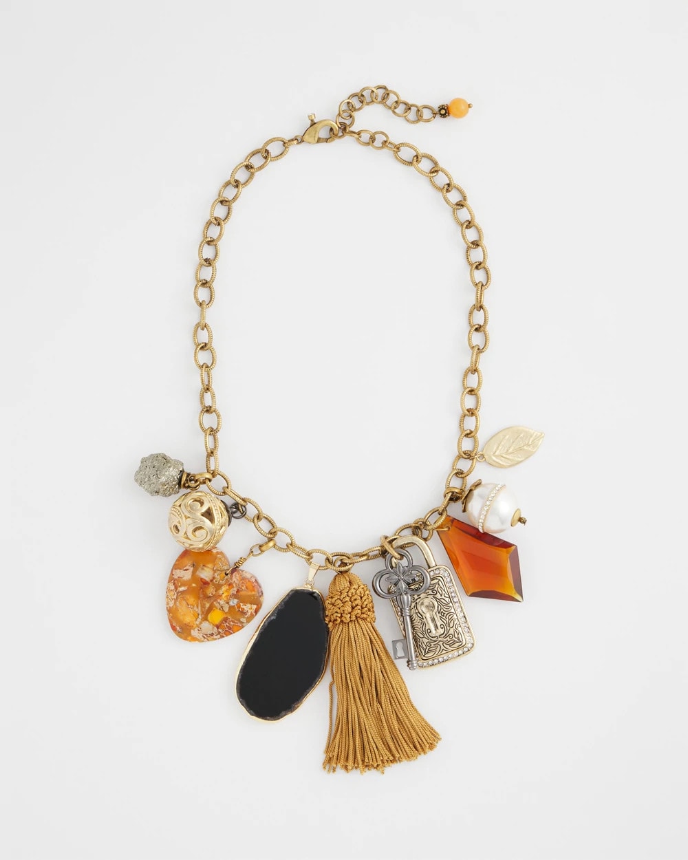 Charm & Stone Short Necklace WARM MULTI - Chico's outlet