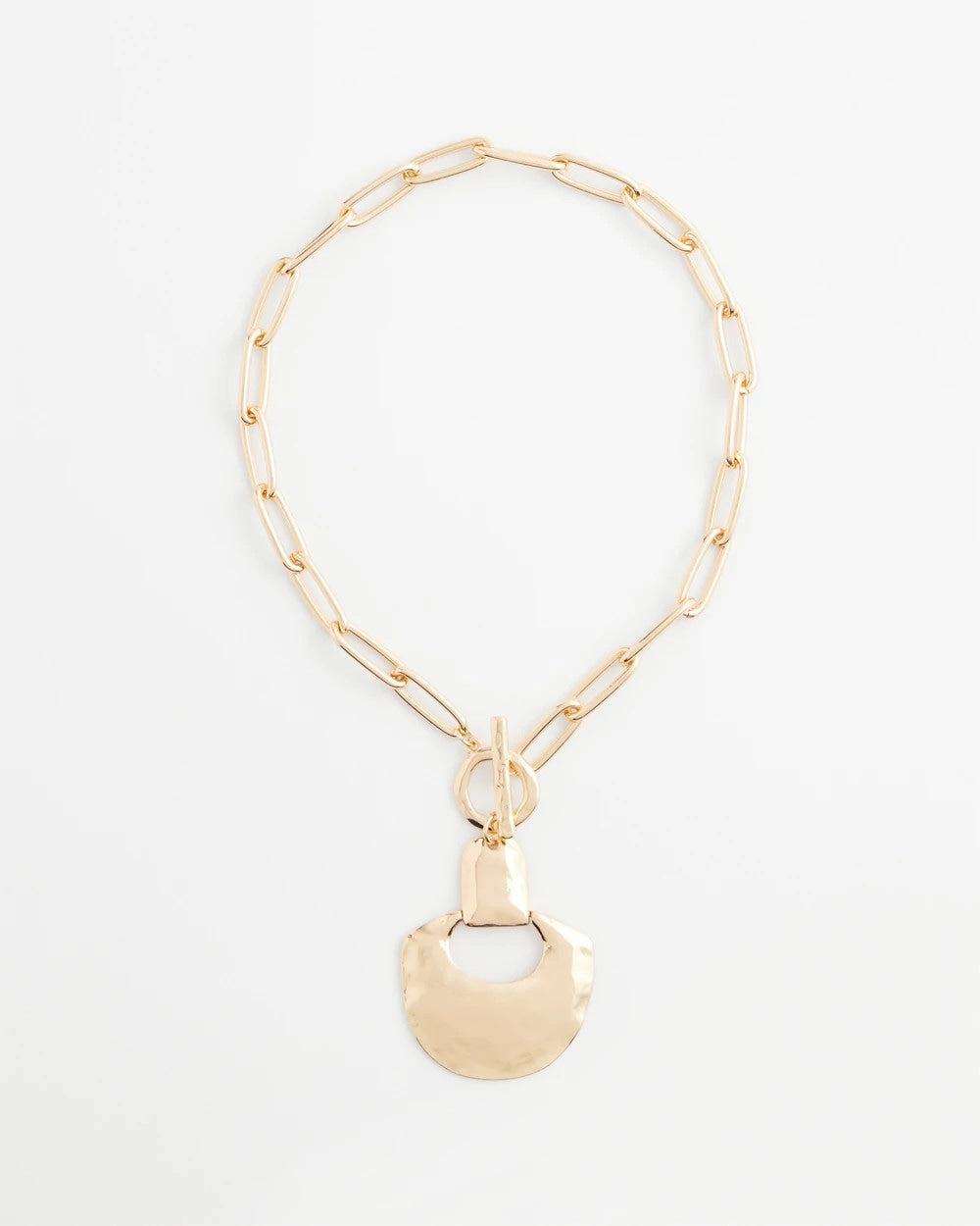 Goldtone Toggle Pendant Necklace GOLD - Chico's online