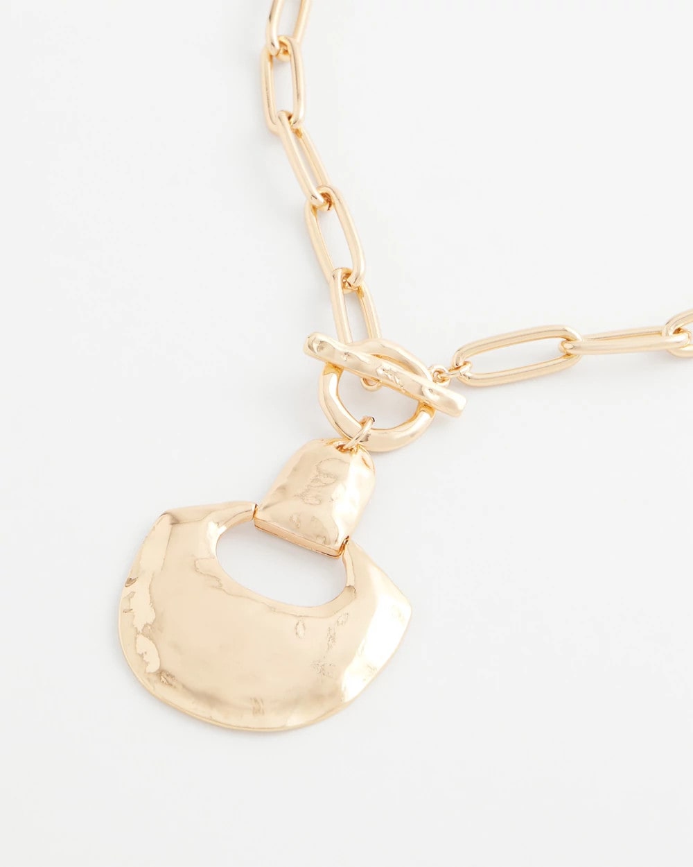 Goldtone Toggle Pendant Necklace GOLD - Chico's online