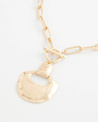 Goldtone Toggle Pendant Necklace GOLD - Chico's online