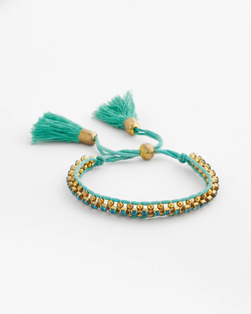 Adjustable Thread Wrapped Bracelet TURQUOISE - Chico's outlet
