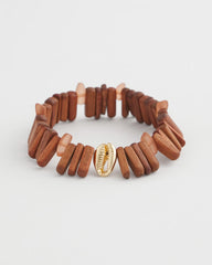 Walnut-Wood-Motif Stretch Bracelet NEUTRAL - Chico's outlet