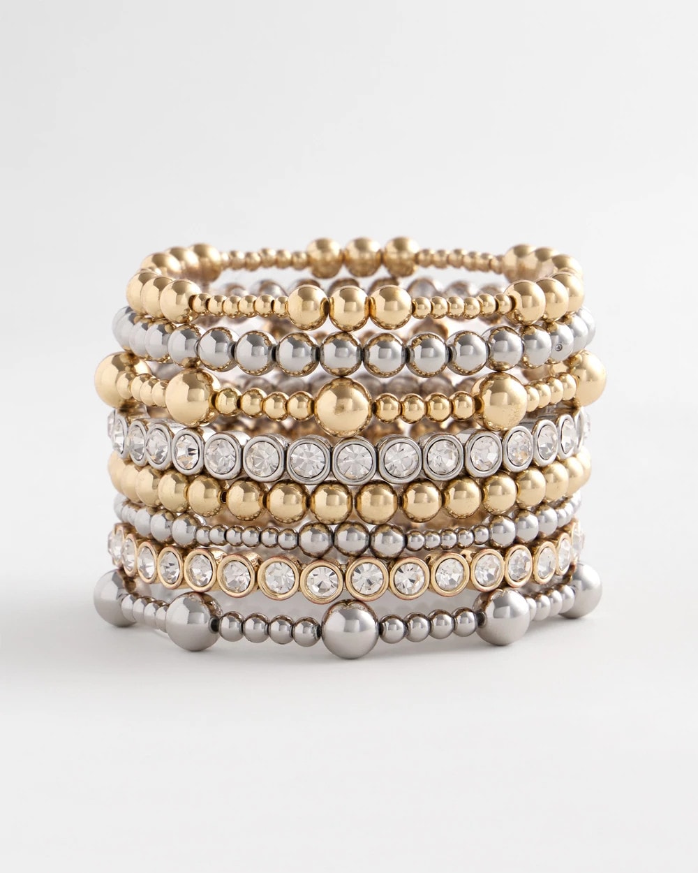Gold-tone Small Bead Stretch Bracelet  - Chico's outlet