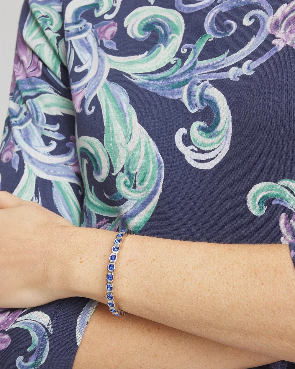 Small Faceted Stretch Bracelet BLUE - Chico's US